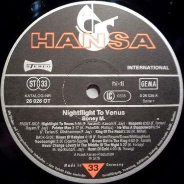 Платівка Boney M. - Nightflight To Venus (Vinyl) | Боні М.