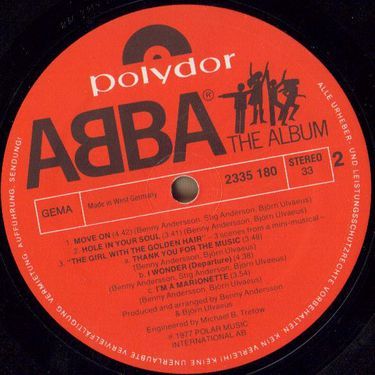 Платівка Abba - The Album|АББА - Альбом