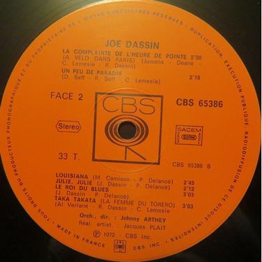 Joe Dassin - Joe (1st press) (Vinyl)