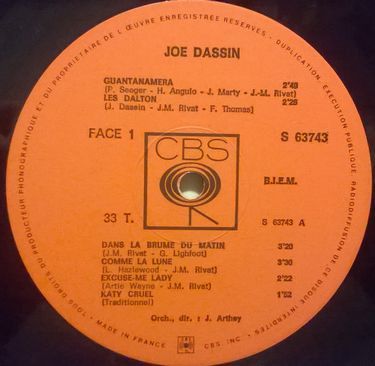 Joe Dassin - Les Meilleures Chansons De Joe Dassin (1st press) (Vinyl)