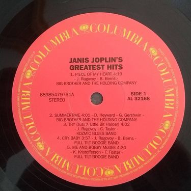 Janis Joplin - Janis Joplin`s Greatest Hits (Vinyl)