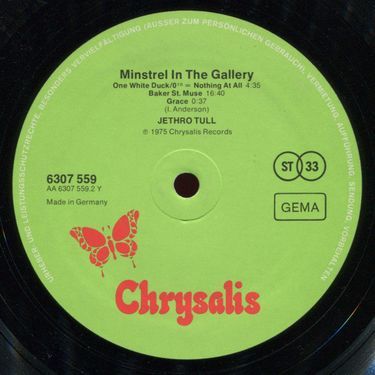 Платівка Jethro Tull - Minstrel In The Gallery (Vinyl) | Джетро Тал