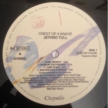 Платівка Jethro Tull - Crest Of A Knave (Vinyl) | Джетро Тал