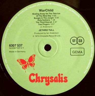 Платівка Jethro Tull - War Child (1st press) (Vinyl) | Джетро Тал
