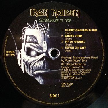 Платівка Айрон Мейден | Iron Maiden - Somewhere In Time 