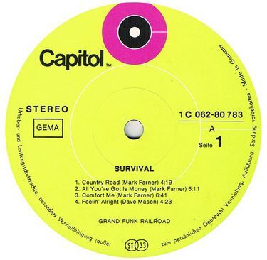 Grand Funk Railroad - Survival