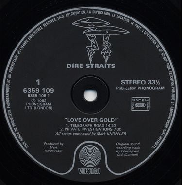 Платівка Dire Straits - Love Over Gold (1st press) | Дайр Стрейтс