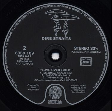 Платівка Dire Straits - Love Over Gold (1st press) | Дайр Стрейтс