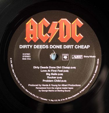 Платівка AC/DC - Dirty Deeds Done Dirt Cheap|ЕЙСІ ДІСІ-Що посієш, то пожнеш