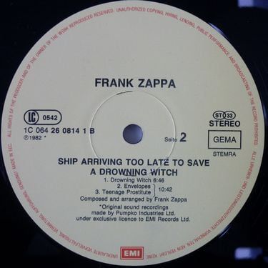 Frank Zappa - Ship Arriving Too Late To Save a Drowning Witch (1st press)