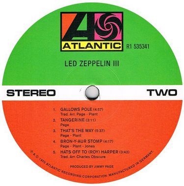 Led Zeppelin - Led Zeppelin III (LP, Album, Reissue, Remastered, 180 Gram, Vinyl)