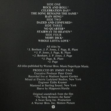 Платівка Лед Зепелін | Led Zeppelin - The Song Remains The Same (1st Press) (Vinyl)