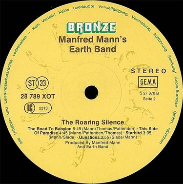 Manfred Mann's Earth band - The Roaring Silence