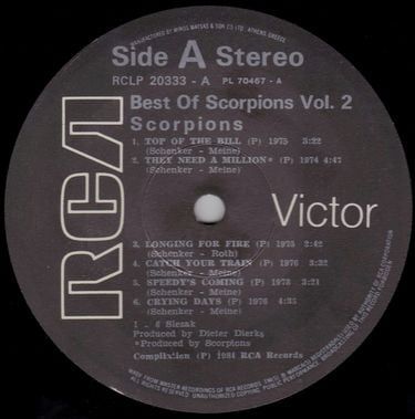 Scorpions - The Best Of Scorpions Vol.2 (Vinyl)