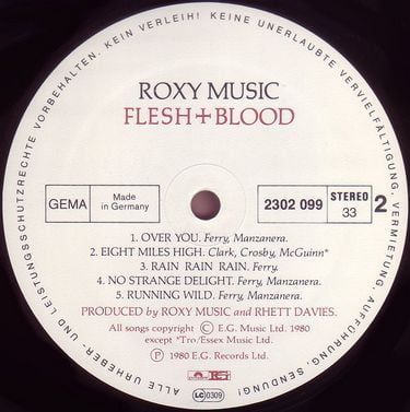 Roxy Music - Flesh + Blood