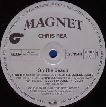 Платівка Кріс Рі | Chris Rea - On The Beach 