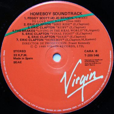 Платівка HOMEBOY (Original Score Performed by Eric Clapton)