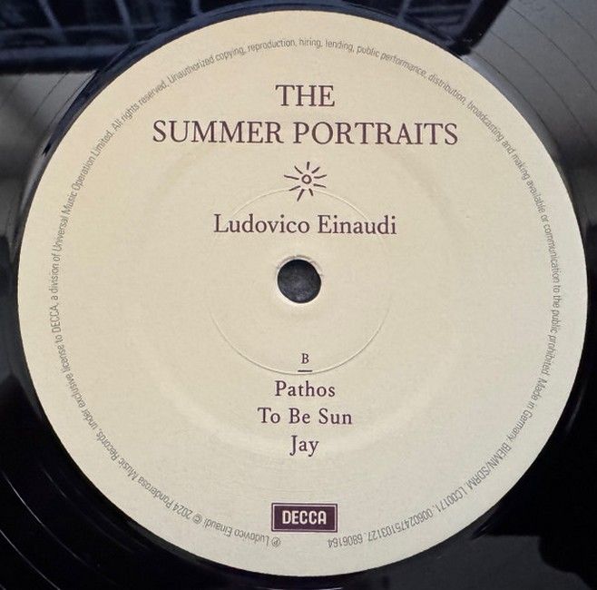 Ludovico Einaudi – The Summer Portraits (2LP, Album, Recycled Black)