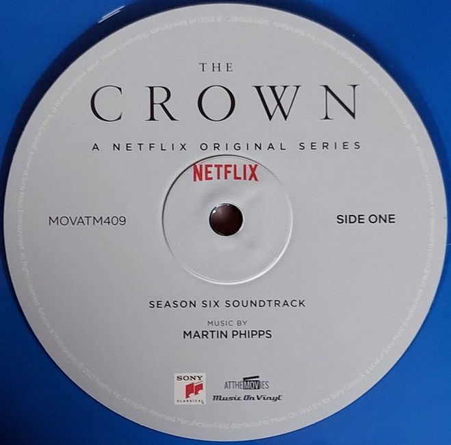 Martin Phipps – The Crown (Season Six Soundtrack) (LP, Album, Limited Edition, Numbered, Stereo, Blue [Royal Blue], 180 gram)