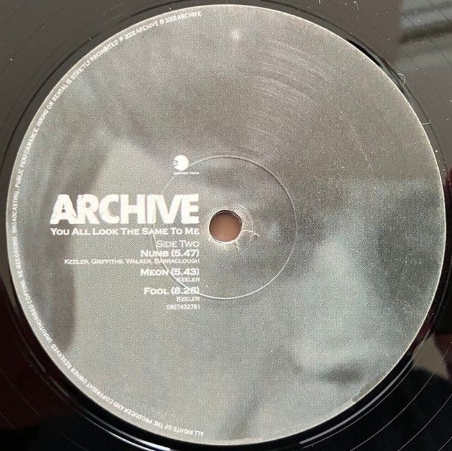 Archive – You All Look The Same To Me (2LP, Album, Stereo, Gatefold Sleeve, Vinyl)