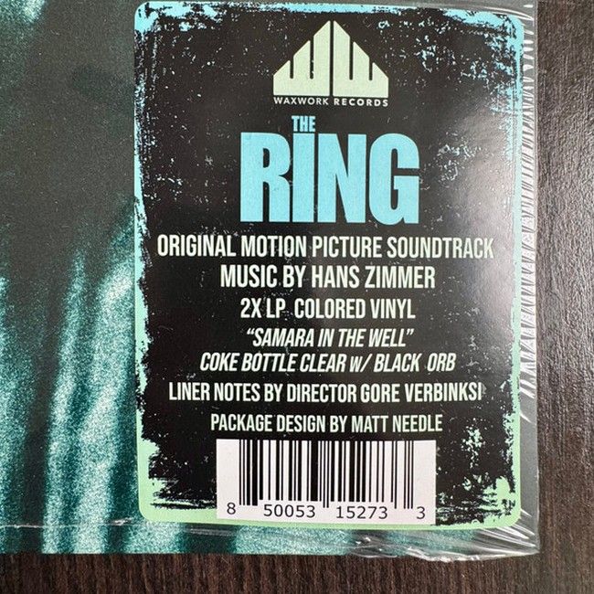 Hans Zimmer – The Ring (Original Motion Picture Soundtrack) (2LP, Reissue, Coke Bottle Clear w/ Black Orb [Samara & The Well])