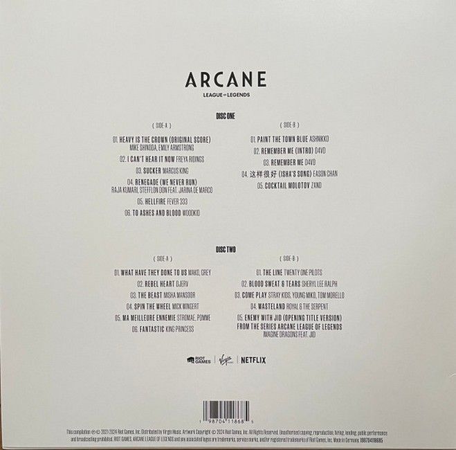 Arcane League of Legends: Season 2 (2LP, Compilation, Vinyl)
