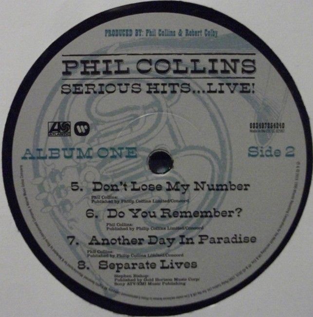 Phil Collins – Serious Hits...Live! (2LP, Reissue, Remastered, Repress, Gatefold Vinyl)