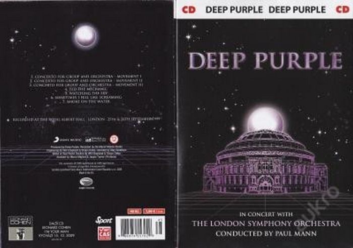 Музичний CD диск Deep Purple, Лондонський симфонічний оркестр під керівництвом Пола Манна – у концерті з Лондонським симфонічним оркестром