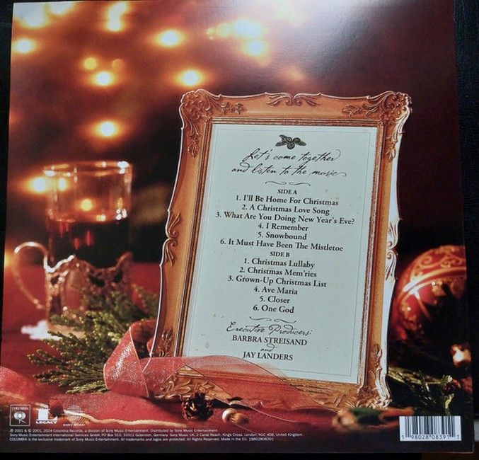Barbra Streisand – Christmas Memories (LP, Album, Reissue, Red Marble Vinyl)